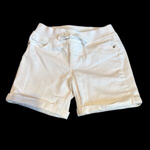 Girls Justice White Denim Shorts (12)